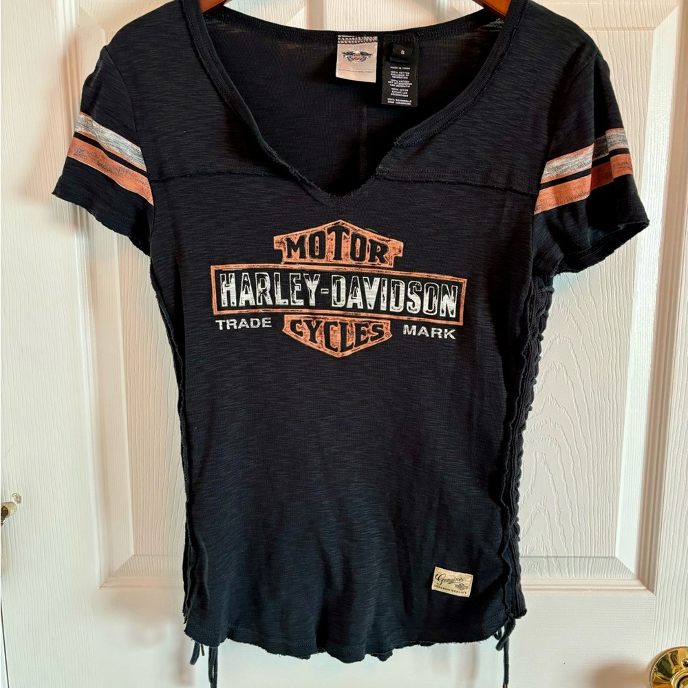 Harley-Davidson Black Graphic Short Sleeve T-Shirt